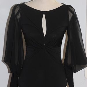 Beautiful top with sheer sleeves